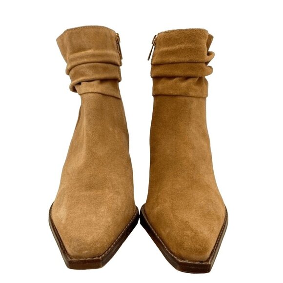 Vince Camuto Suede Leather Ankle Boots Nerlinji Western Slouch Size 9 NEW! - Picture 2 of 9